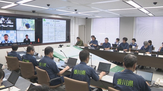 災害対策本部運営訓練　香川県庁