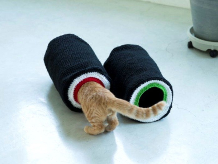 「手編みのかわいい猫ハウス」から、撮影／白井由香里