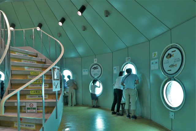 螺旋階段で降りればそこはもう海底