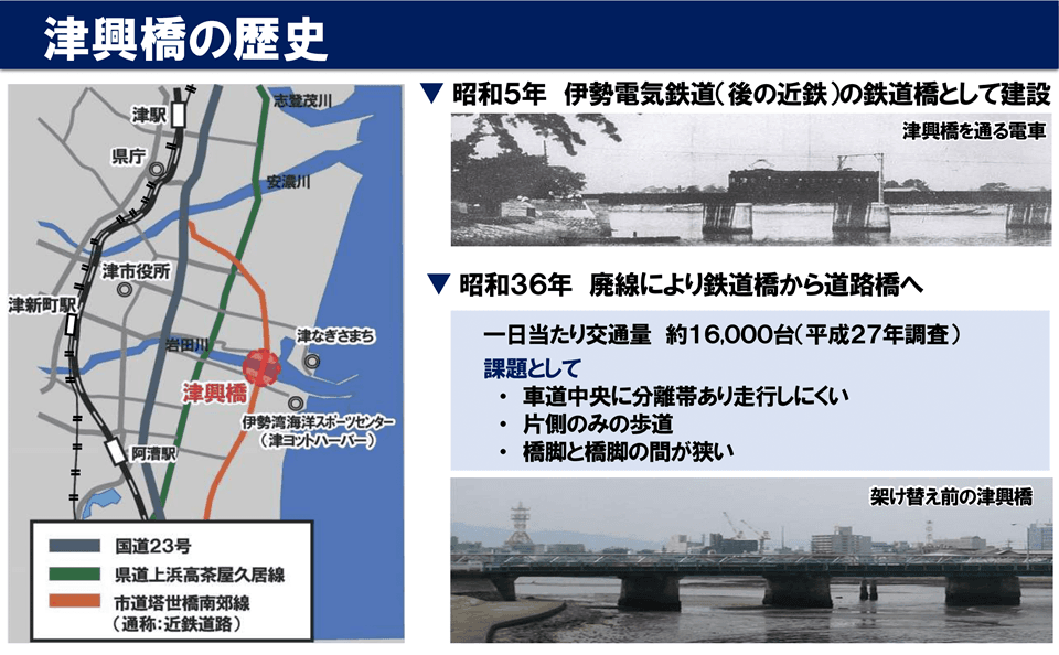 津興橋（津市）、2025年12月22日5時開通へ 95年ぶりに架け替え