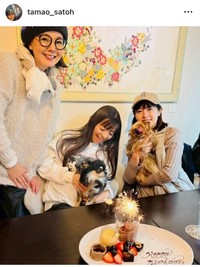 さとう珠緒インスタグラム＠tamao_satohより