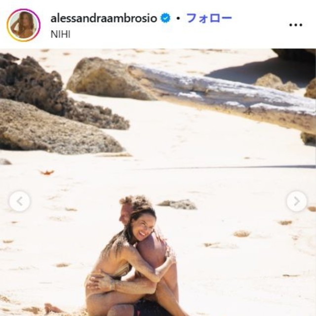 アレッサンドラ・アンブロジオのインスタグラム@alessandraambrosioより