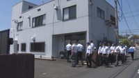 3代目杉本組の家宅捜索（津山市川崎　6月1日）