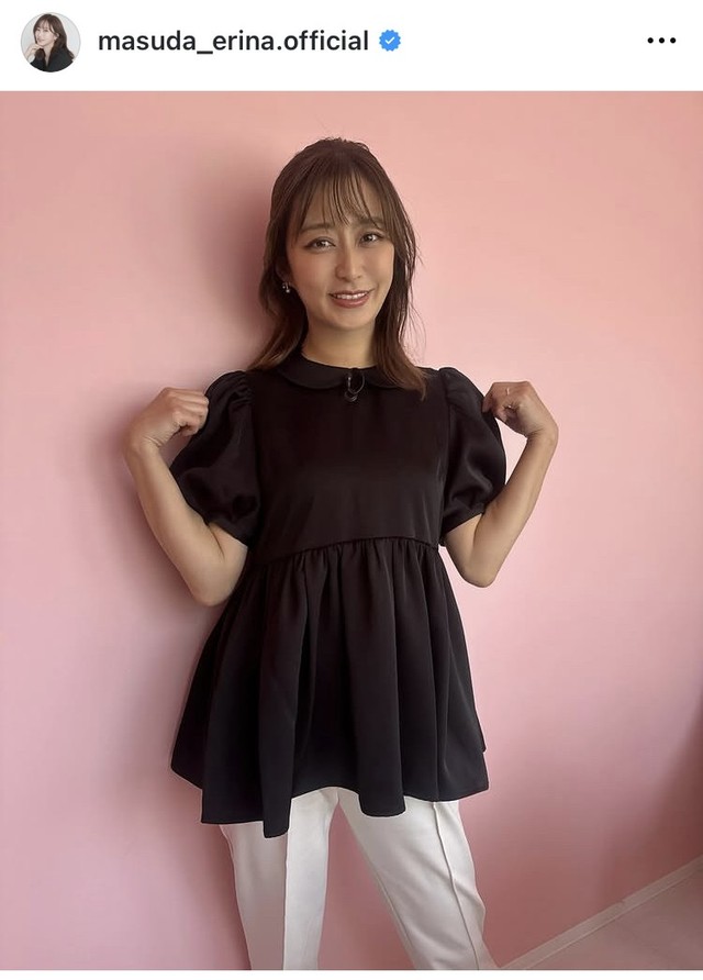 枡田絵理奈アナのインスタグラム＠masuda_erina.officialより