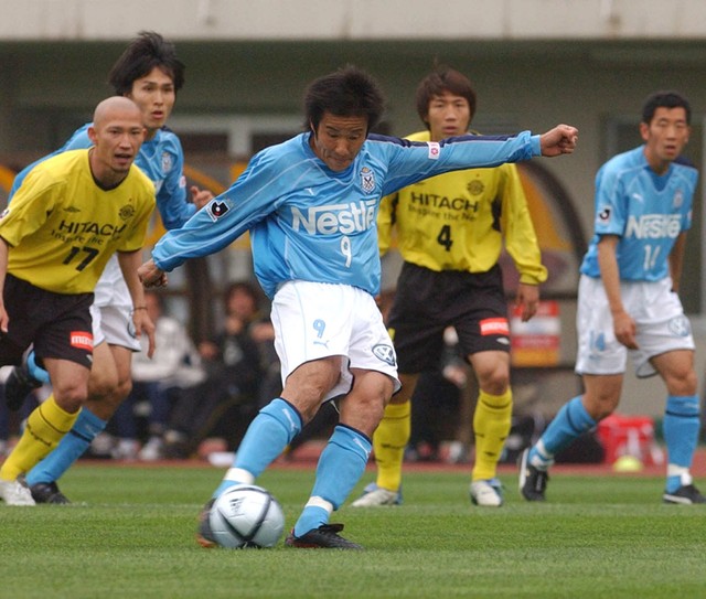 J通算150ゴールを達成した磐田・中山(2005年)