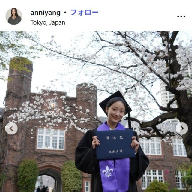 ANNI YANGのインスタグラム@anniyangより