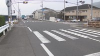 事故があった現場　三豊市豊中町下高野