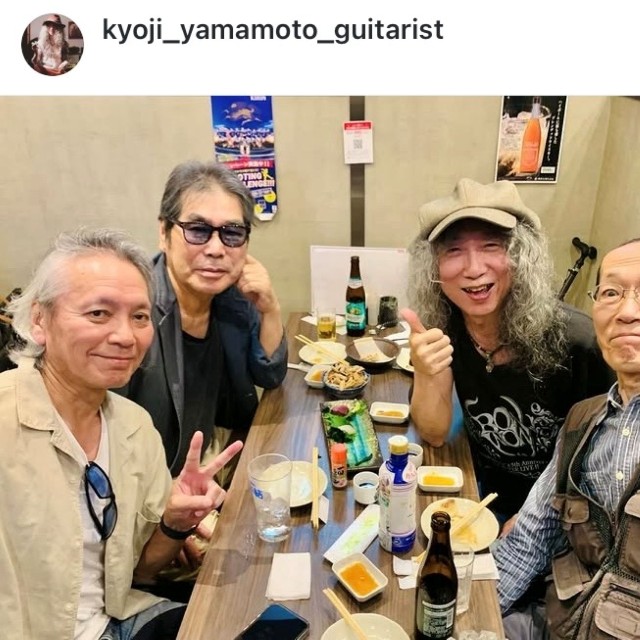 山本恭司インスタグラム(@kyoji_yamamoto_guitarist)より