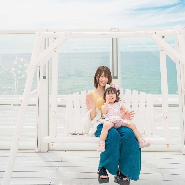 2歳のころのあおいちゃんとママ（提供：@ayapyono5o4さん）