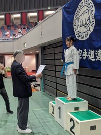 今春、大阪市大会で優勝した由凪さん（画像提供：由凪（ユナ）さん）