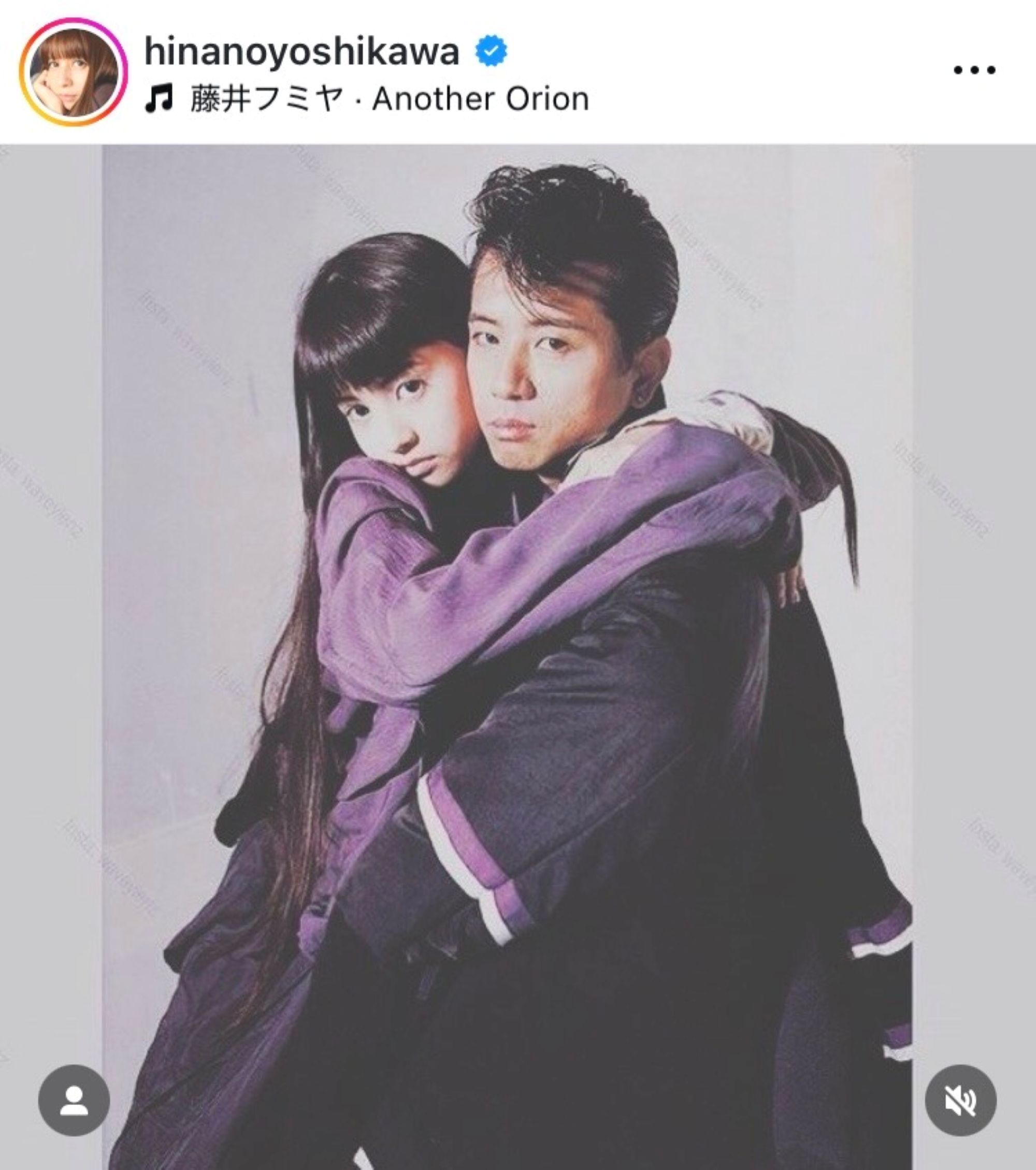 1997年、17歳・吉川ひなの＆34歳・藤井フミヤ！“ほおずり2ショ”に