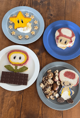 マリオのキャラクターパン／Ranさん（@konel_bread）提供