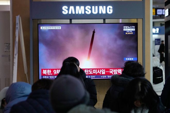 North Korea launches ballistic missiles into sea between Korean ...