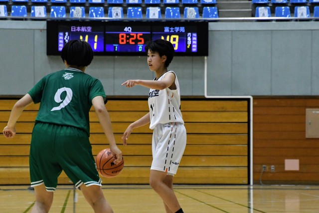 【女子決勝】日本航空―富士学苑（全国高校総体バスケ山梨県大会）