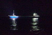 貨物船同士が衝突事故／提供：水島海上保安部