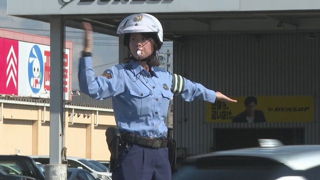 交通規制訓練 岡山･南区泉田