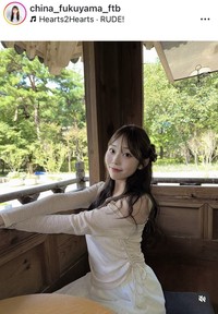 福山千奈アナウンサーのインスタグラム＠china_fukuyama_ftbより