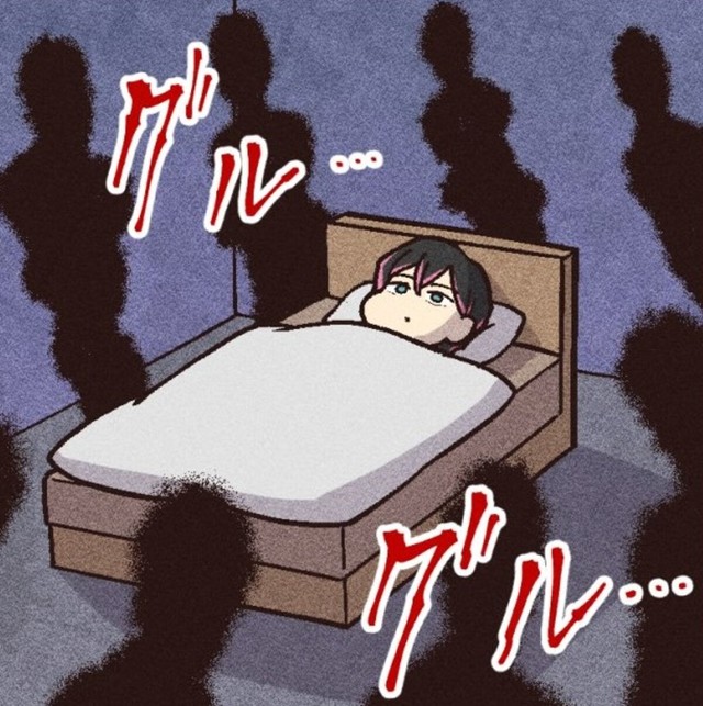 彼女の周りを取り囲む影たち（大友しゅうまさん提供）