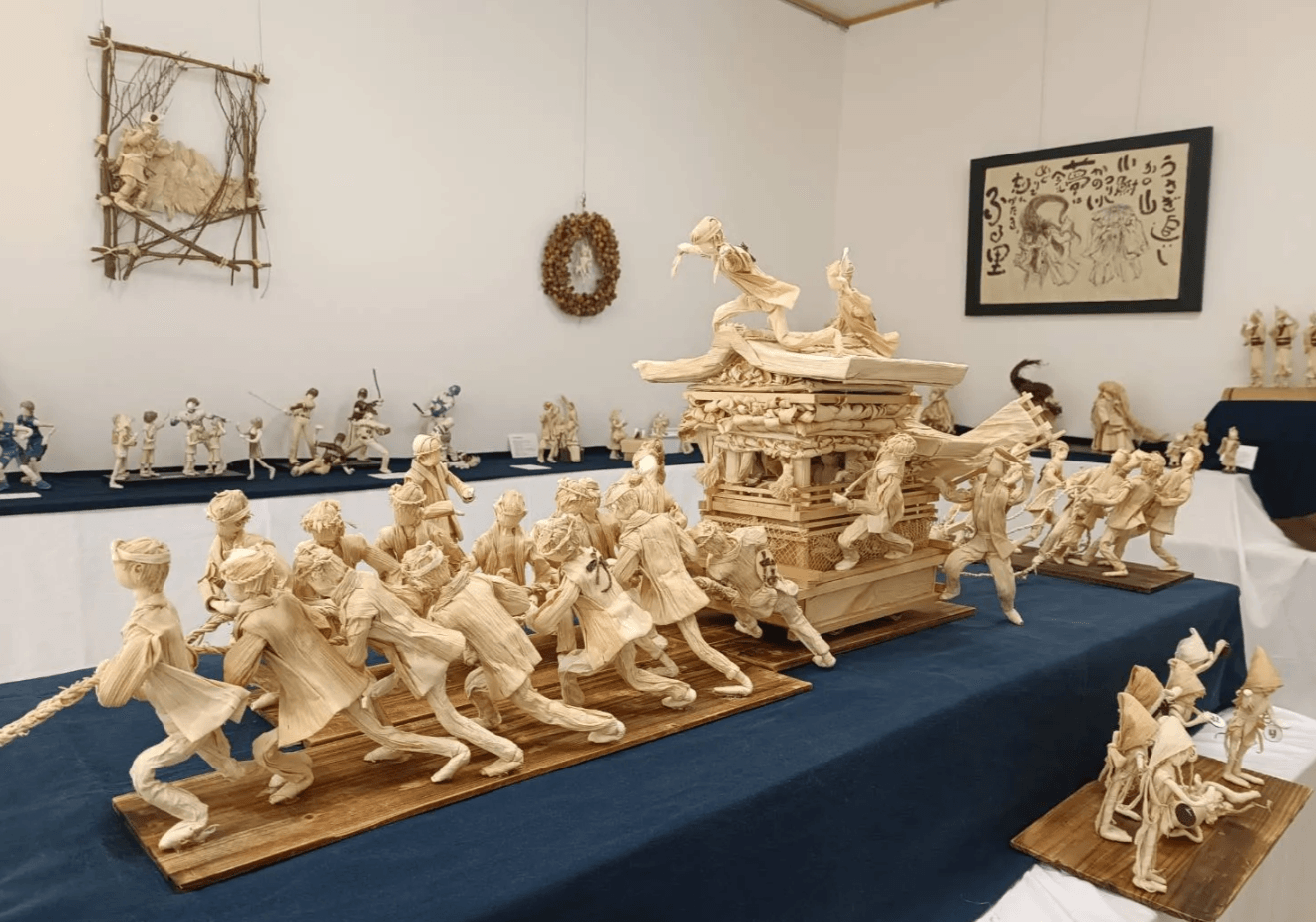 大作！トウモロコシの皮で再現された「だんじり」画像提供：木村拓子のとうもろこし人形