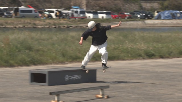 無料のスケートボードパークが期間限定オープン　旧城下町エリア活性化の社会実験　岡山市