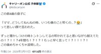 キャリーオンのXのポスト ※キャリーオンの公式Xより抜粋