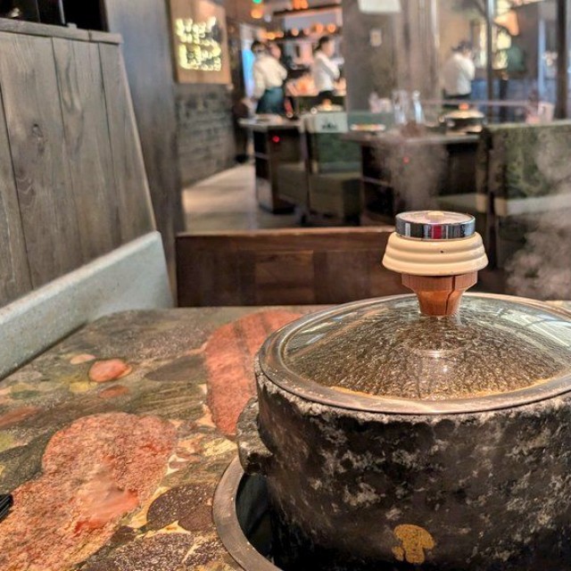 加熱時間はしっかり管理される（Lillianさん提供）