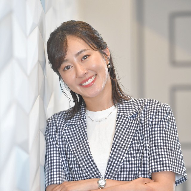 前田春香アナウンサー（撮影・出月俊成）