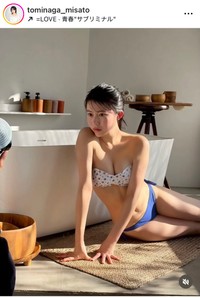 冨永実里インスタグラム＠tominaga_misatoより