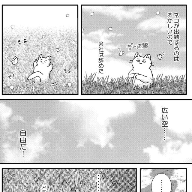 【漫画】『金無しプー散歩』3　© ねこ川いが里 2024