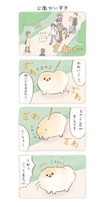 漫画「ふわふわポメのぽぽち　誰も予想しなかった結末」（提供：ぽこ🐾ぽぽちの飼い主さん）