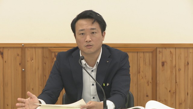岡山県の会見　岡山県庁