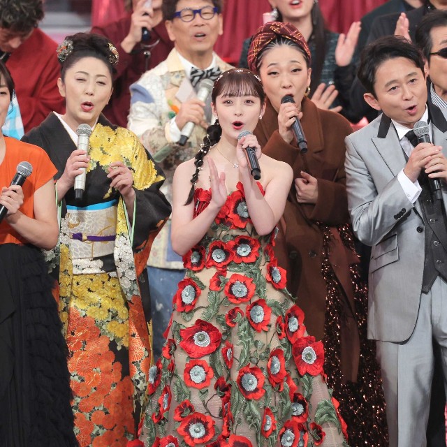 紅白で司会を務める=2024年
