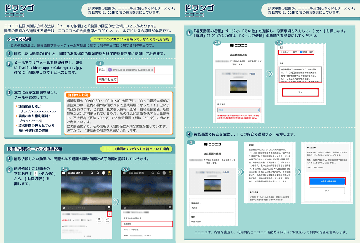 ネットの誹謗中傷を削除依頼する方法【プロバイダ別】 法務省が例文を