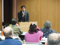 血圧をテーマに開かれた兵庫県予防医学協会の健康科学セミナー＝神戸市
