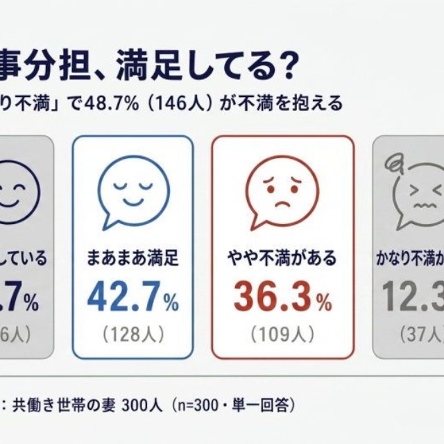 分担への満足度（提供画像）