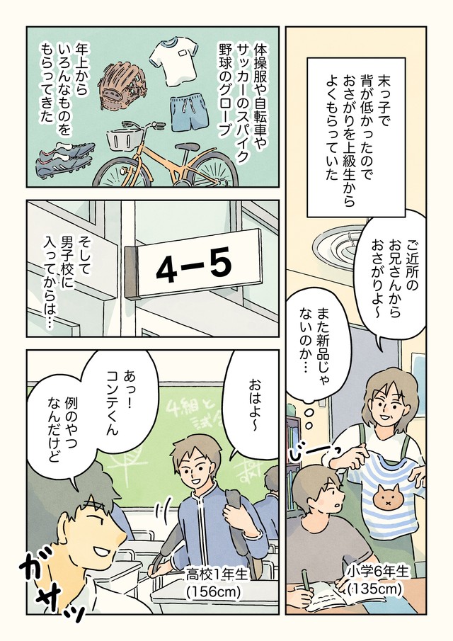 【漫画】『男子校のおさがり。』1（コンテくん提供）