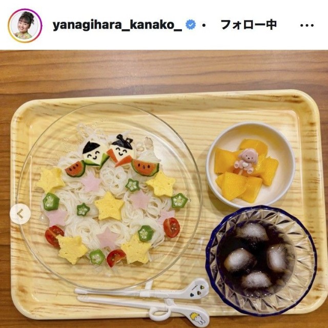 柳原可奈子のインスタグラム＠yanagihara_kanako_
より
