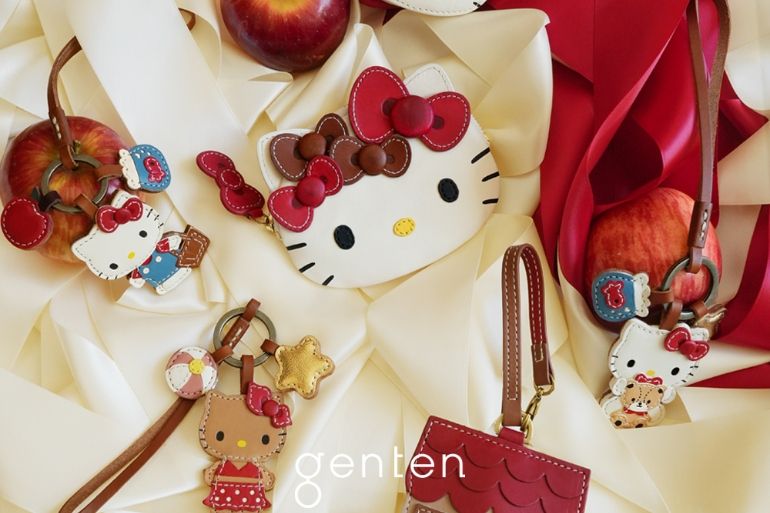 ハローキティ初コラボ！ 【genten】上質な革で仕立てた大人かわいい