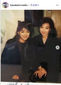 生前の可愛かずみさんと親友だった川上との2ショット　川上麻衣子のインスタグラム@kawakami.maikoより＝2024年5月9日