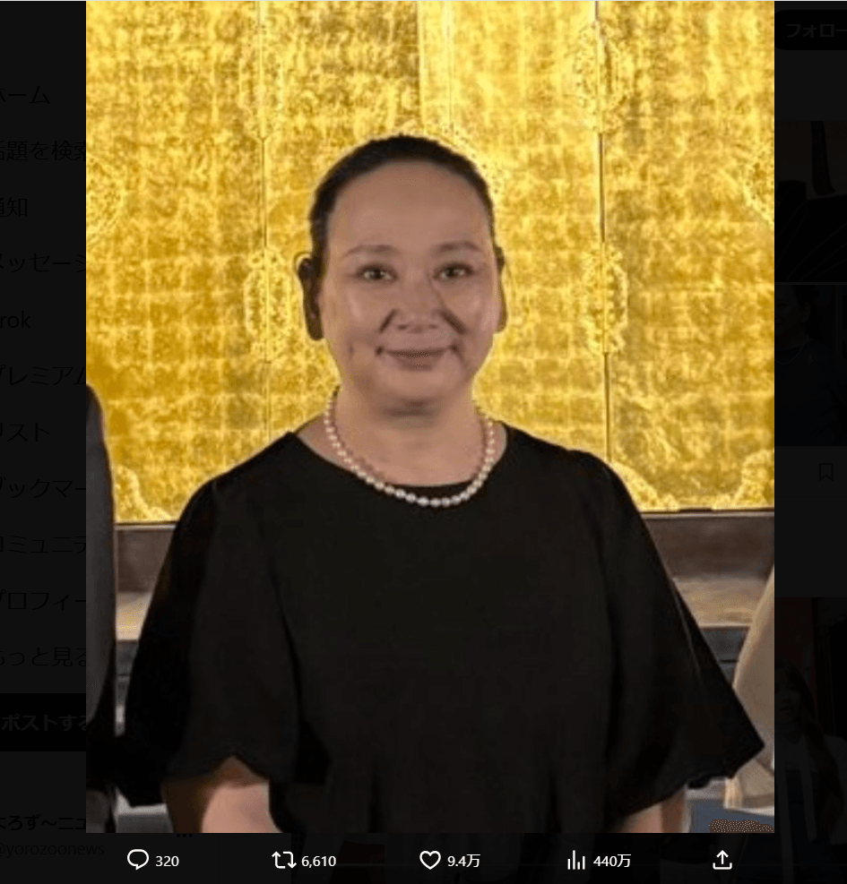 山岸美喜さんのX（@yamagishimadam）より