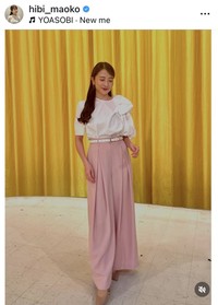 日比麻音子アナウンサーのインスタグラム＠hibi_maokoより