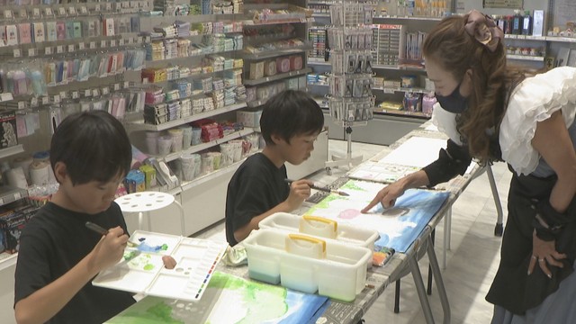 夏休みの絵画の宿題お助け教室　専門の講師がアドバイス　岡山・倉敷市