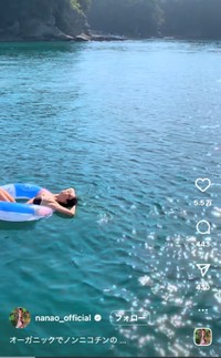 菜々緒インスタグラム（＠nanao_official）より