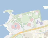 海辺に球場があるここはどこ？（正解は沖縄県宜野湾市）