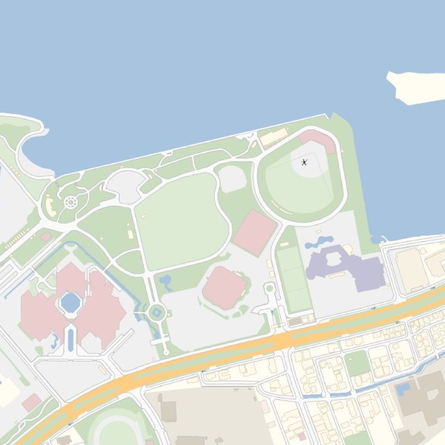 海辺に球場があるここはどこ？（正解は沖縄県宜野湾市）