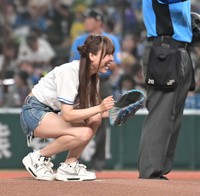 ノーバンならず悔しがる宮内桃子＝ベルーナドーム