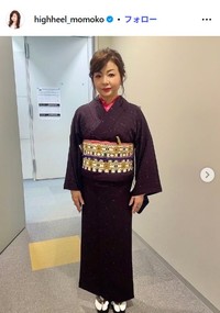 シャネルをリメイクした帯　ハイヒール・モモコのインスタグラム@highheel_momokoより