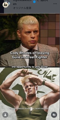 ガイルを演じるコーディ・ローデス＝「ストリートファイター／ザ・ムービー」のインスタグラム＠streetfightermovieより