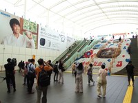 記念写真をする姿を見かけた