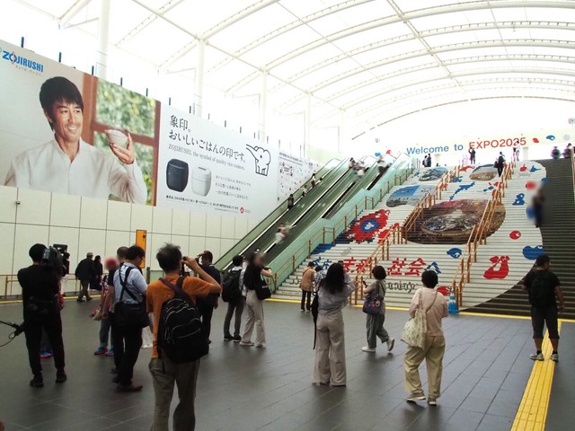 記念写真をする姿を見かけた